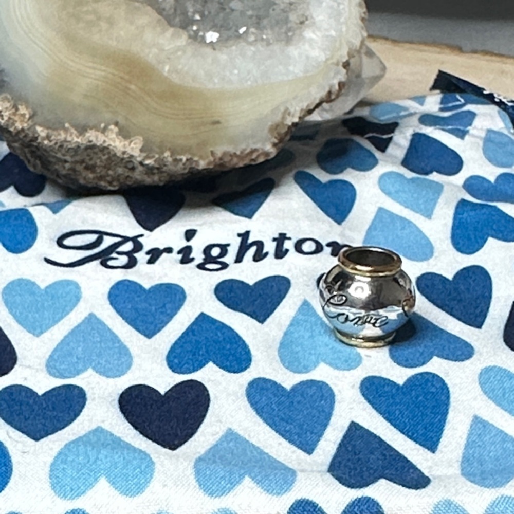 Brighton Silver & Gold “Love” Charm Pendant for Bracelets